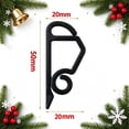 thumbnail image 4 of Chnmavx 100-Pack Christmas Light Clips, Upgraded String Light Siding Clips Sliding Hooks Light Hanging Hooks Outdoor Weatherproof Plastic Clips for String Lights Xmas Decor Black, 4 of 10