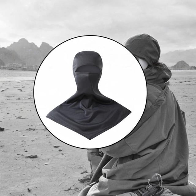 Máscara de cara de balaclava máscara de esquí Balaclava cuello a prueba de viento Nacerador bufanda bufanda solar mascarilla de protección facial para Gris
