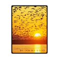 thumbnail image 1 of RYLABLUE Sun Rise With Many Birds Flying Fleece Blanket Throw Blanket 58x80 inches, 1 of 1
