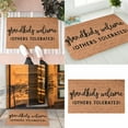 thumbnail image 1 of Door Mat Dirt Trapper,Grandkids Welcome Doormat Entrance Front Door Mat For Home Bedroom Decor Non Slip Rug Decorative Accessories 24×16 Inches Non-Slip,Brown, 1 of 8