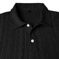 thumbnail image 6 of LpwkSSA Men Casual Round Neck Printing Pullover Fitness Sports Shorts Sleeves T Shirt Blouse Black L, 6 of 7