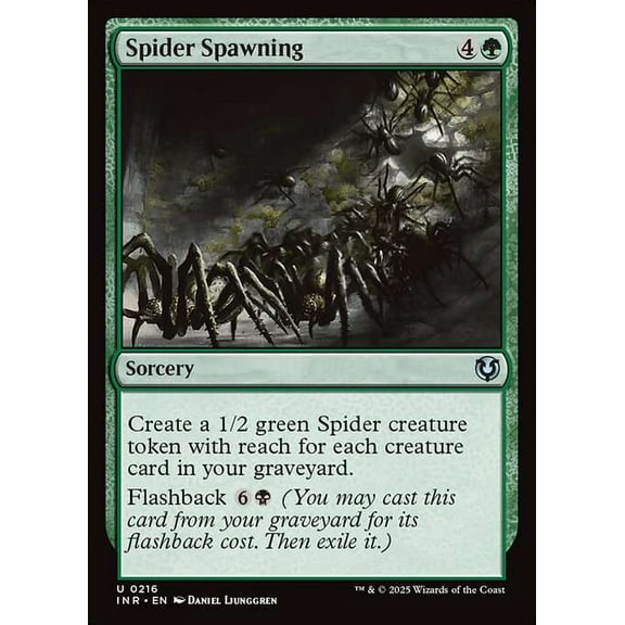 MtG Innistrad Remastered Uncommon Spider Spawning #216