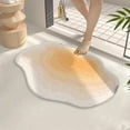 thumbnail image 1 of HOZADOIE Bathroom Rugs Bath Bath Rug Super Absorbent Dry Rubber Backing Non Slip Washable Bathroom Floor Mats Shower Rug for in Front of Bathtub Shower Room 16X24, 1 of 6