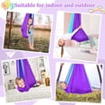 thumbnail image 3 of SHANNA Sensory Swing Hammock for Kids - Indoor Outdoor 360° Rotate Double Layer Therapy Swing Hammock Toys Gifts for Autism Children Boys Girls, Skyblue&Gray, 3 of 7
