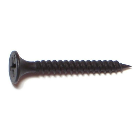 #6 x 1-1/4" Black Phosphate Steel Fine Thread Phillips Bugle Head Drywall Screws DWSCR-089