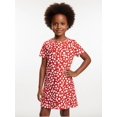 thumbnail image 3 of Girls Relaxed Dress Casual Fit Short Sleeve Casual Relaxed Dress Pull-On for Junior Girls Age 7-13 Everyday Wear, 3 of 6