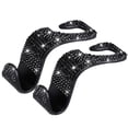 thumbnail image 1 of de cristal brillante para asiento trasero de coche, colgador de asiento para mujer, ahorro de espacio para los ojos. Negro kusrkot Suspensión de reposacabezas de coche, 1 of 5