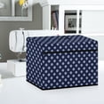 thumbnail image 5 of HELLHERO Spotted Pattern Sewing Machine Dust Cover with Tote Handle and Pocket Reusable Polyester Material Waterproof Covers, 5 of 8