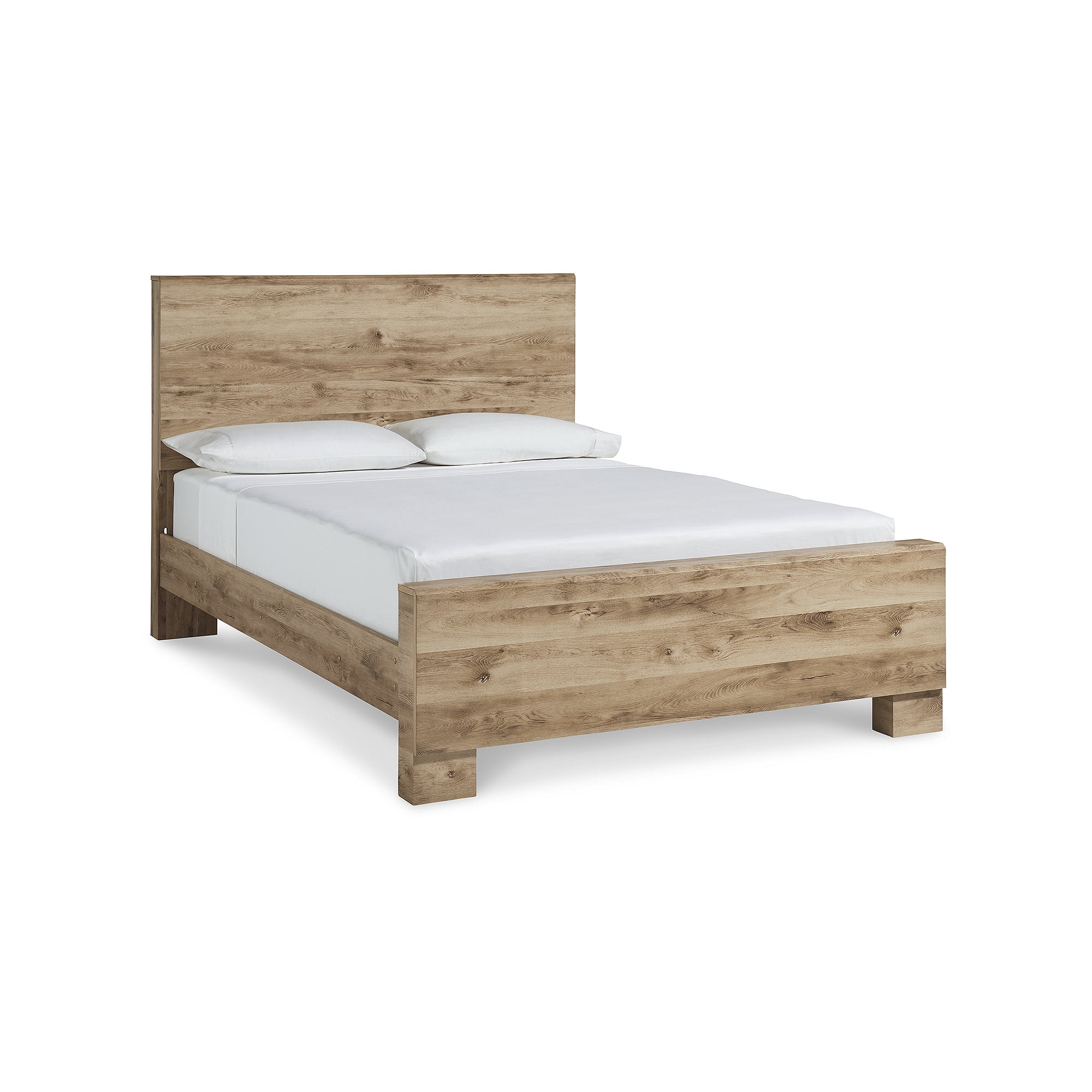 Signature Design by Ashley Hyanna Rustic Queen Panel Bed, Light Brown