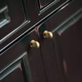 thumbnail image 5 of Goo-Ki 6 Pack 0.98" Hole Center Champagne Bronze Cabinet Drawer Knobs, Zinc Alloy Cabinet Handles with Flower Design for Bar Cupboard Closet Wardrobe, 5 of 7