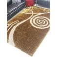 thumbnail image 1 of 5 x 8 Pi Main Touffeté Shag Polyester Contemporain Rectangle Zone Tapis&44; Brun & Beige, 1 of 1