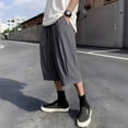 thumbnail image 2 of Mavick Sweatpants for Men Summer Sweat Shorts Elastic Waist Athletic Casual Drawstring Pocketed 3/4 Pants, 2 of 9