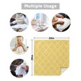 thumbnail image 5 of Triangle Geometric Figure Yellow Orange Table Runner ration Home r Dinner Table ration Table Runners Tassel, 5 of 5