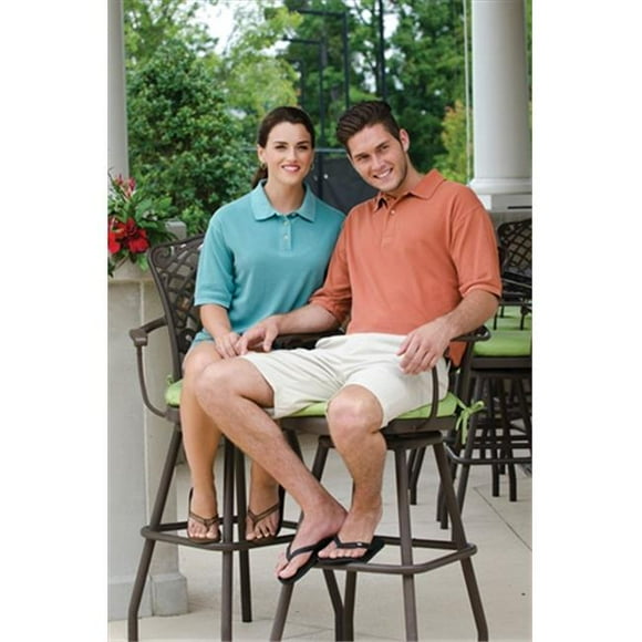 Whispering Pines Sportwear 4700 Pigment-Dyed Mens Polo Shirt, Barn Red, 4XL