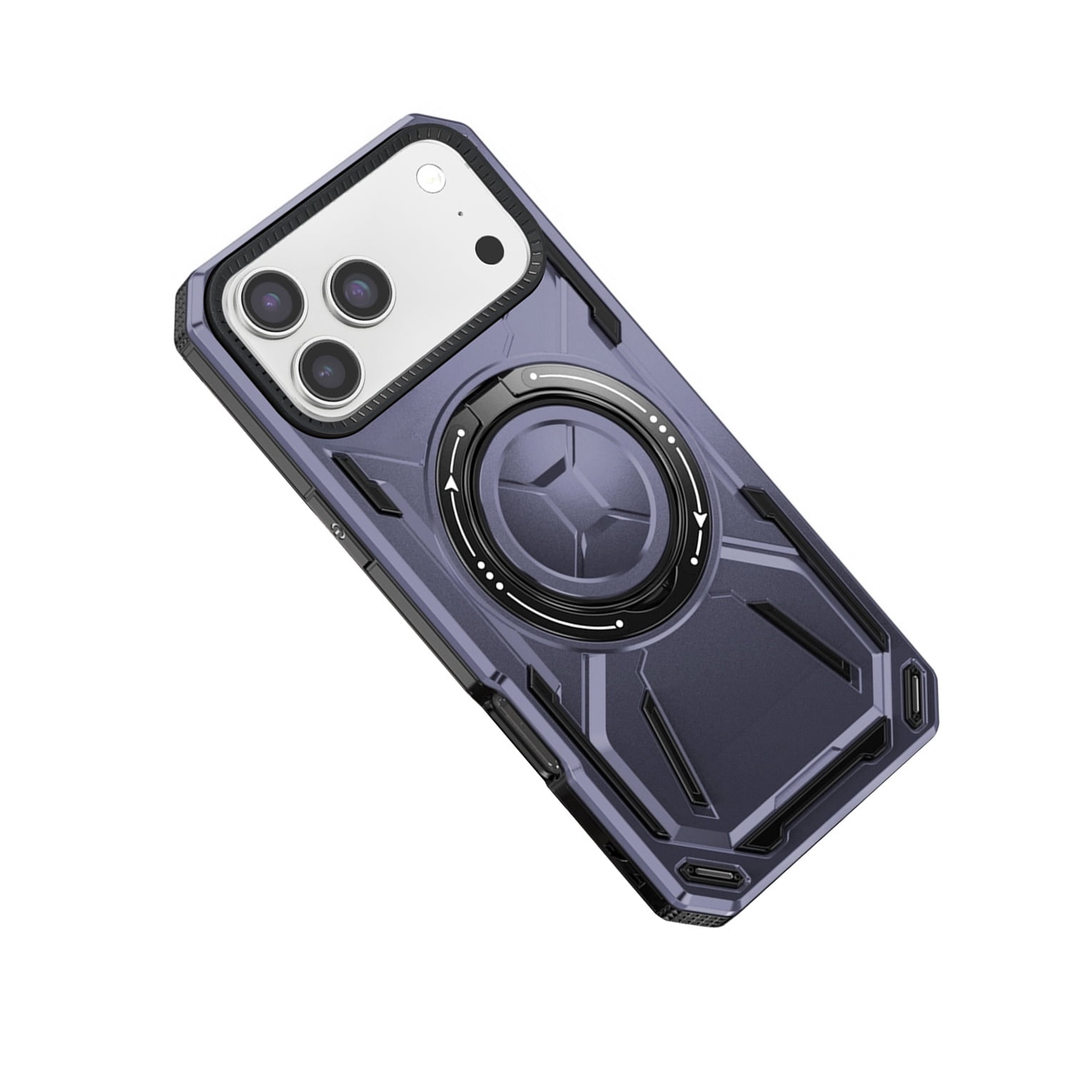 Full-Body Rugged Shockproof Case with Ring Holder for iPhone 17 Pro Max