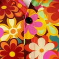 thumbnail image 5 of CONZONE Mens 70S Disco Buttons Down Shirts Long Sleeve Hippie Shirts for Men Trendy Floral Graphic Lapel Soft Lightweight Tops, 5 of 8