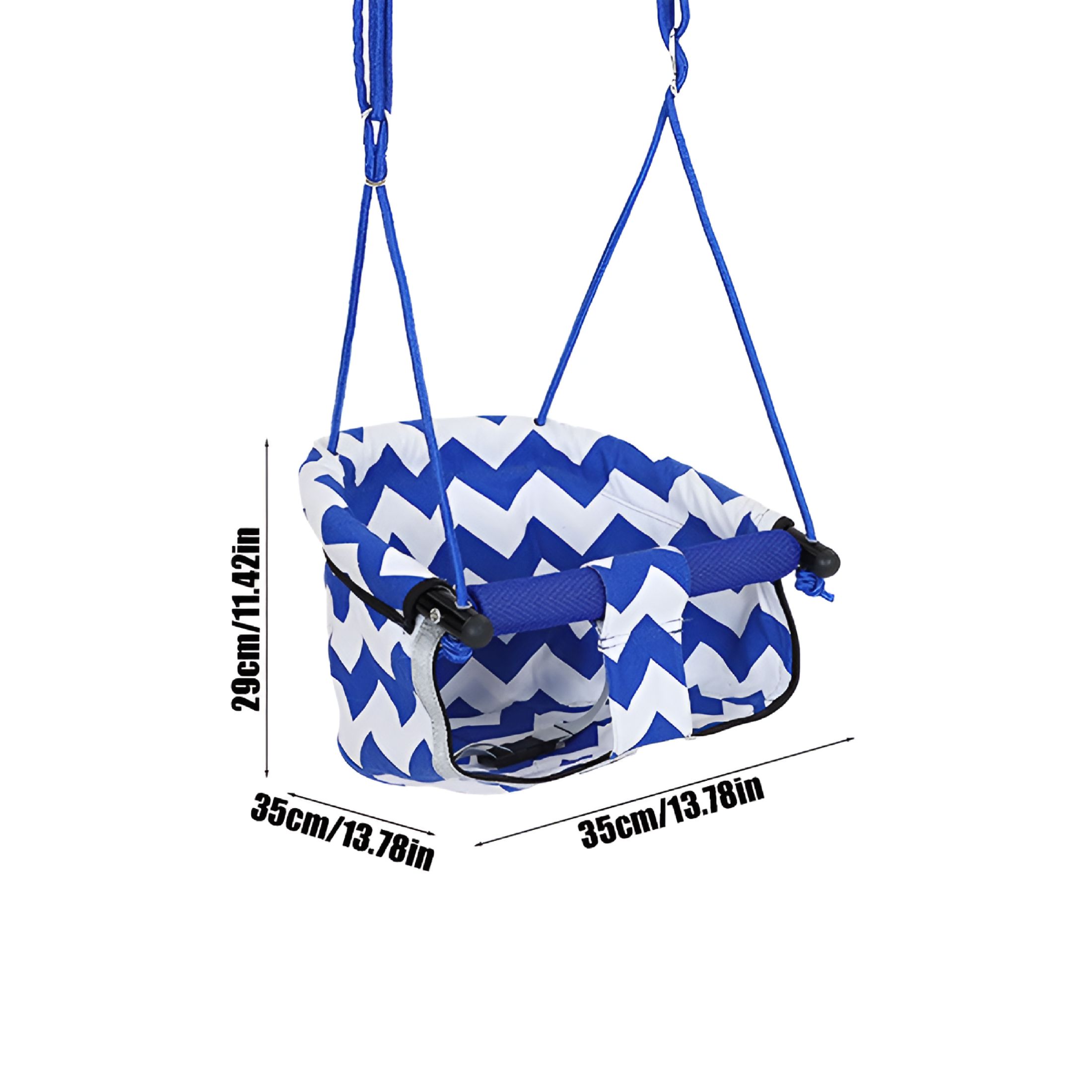 BESTSKY 2026 New Premium High Back Full Bucket Toddler Swing Seat Indoor Outdoor Baby Swing for Ceiling,Porch,Doorway,Canvas Baby Swing Outdoor Toddler Swing Seat