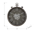thumbnail image 4 of Monarch Specialties I 9075 - Clocks, 24" Round, Gear Mechanism, Wall Clock, Grey, Transitional, 4 of 4