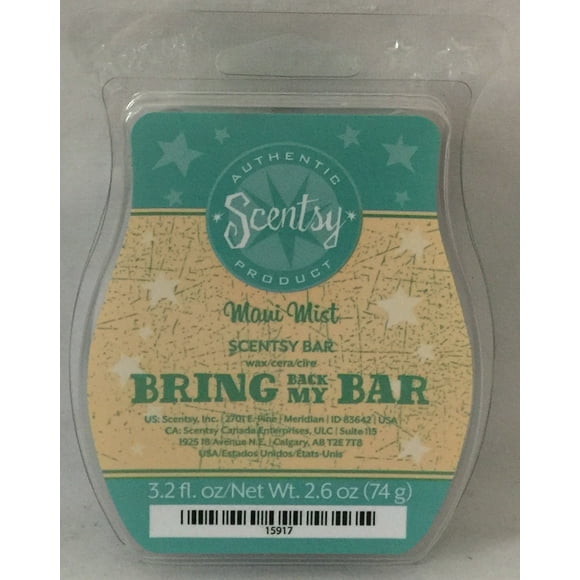 Scentsy Maui Mist Wax 3.2oz Warmer Bar Rare and Retired