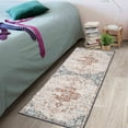 thumbnail image 7 of Tzou Persian Area Rug Runner, 2x6 Washable Rugs for Living Room Anti Slip Entry Mat, Beige Vintage Soft Rug for Kitchen, 7 of 7