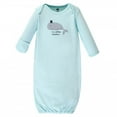 thumbnail image 2 of Hudson Baby Infant Boy Cotton Gowns, Handsome Whale, Preemie/Newborn, 2 of 5