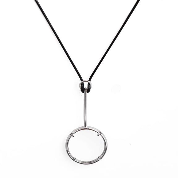 YIEMEEN Fashion Reading Aid Necklace Magnifying Glass Necklace Alloy and Glass Texture