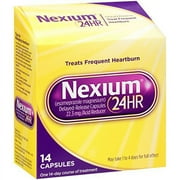2 Pack Nexium 24HR Delayed-Release Acid Reducer 14 Capsules Each