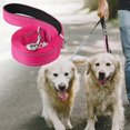 thumbnail image 6 of Reflective Dog Leash Comfortable Professional Heavy Duty 6 Foot Easy Clean, Nylon Braided Dog Training Leash, for Small Large Dogs for Jogging rose red, 6 of 9