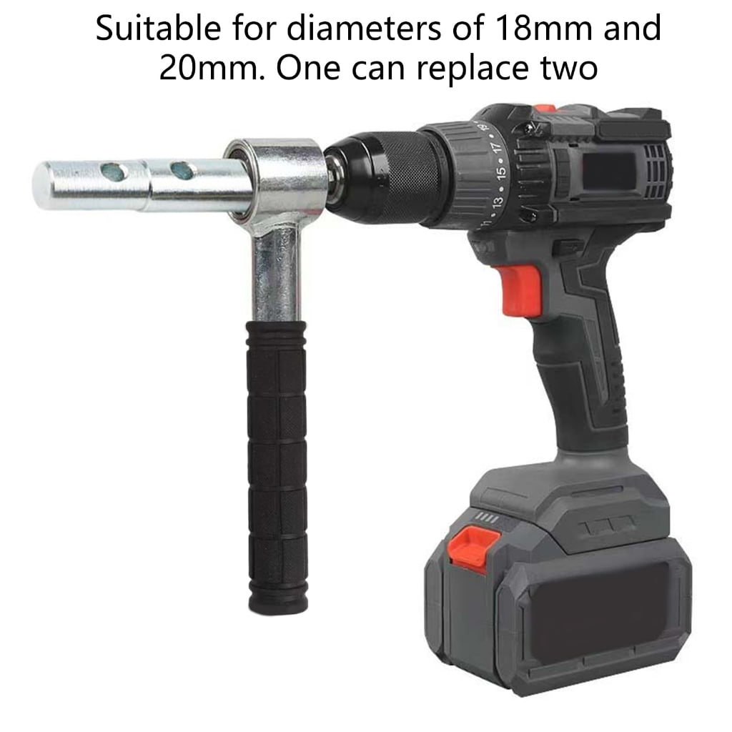 MOMOJIA Ice Fishing Drill Bit Adapter Handle Converters for 18mm 20mm Ice Auger Camping