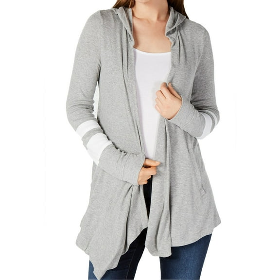 INC International Concepts Womens Varsity Stripe Cozy Hoodie