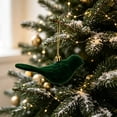 thumbnail image 5 of Leodye 1PCS Flocked Bird Shaped Christmas Hanging Ornaments, Delicate Lightweight Pendant for Xmas Tree Home Holiday Scene Decor -4.53IN, 5 of 6