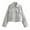 Gray, variant on Uaswgudfs Women's Loose Fit Winter Short Coat - Windproof Woven Fabric Jacket with Front Pockets for Casual Daily Wear​