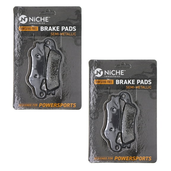 Niche Front Brake Pad Set for Yamaha YZ125 Semi-Metallic Motorcycle 2 Pack 519-KPA2304D
