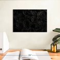 thumbnail image 3 of Elephant Stock Bed Of Black Roses Wall Art - Horizontal Canvas Wall Art - Living Room Wall Decor - Floral And Botanical Canvas - Black And Decor - 12" x 8", 3 of 8