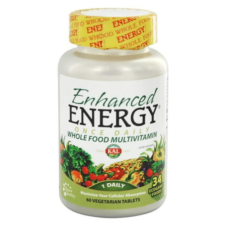 Kal - Enhanced Energy Once Daily Whole Food Multivitamin - 60 Vegetarian