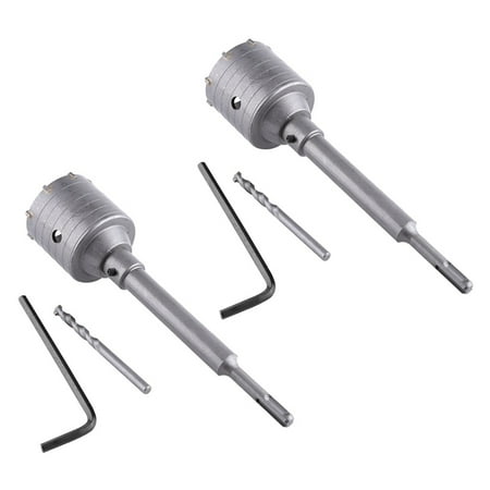 

2X SDS Plus Concrete Cement Stone 65mm Wall Drill Bit 200mm Rod