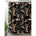 thumbnail image 2 of Cowboy Boots Watercolor Style Shower Curtain, Vintage Western Desert Waterproof Shower Curtain Set with 12 Hooks Lightweight Washable Fabric Shower Curtains for Bathroom 72x84 Inches, 2 of 6