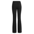 thumbnail image 4 of HXWCHs Petite Yoga Pants for Women High Waist Flare Trousers with Pockets Black L, 4 of 6