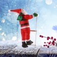 thumbnail image 4 of Santa Claus trepando escalera - Adorno navideño de 25cm para ventanas, árboles y fiestas, regalo perfecto para niños y decoración festiva., 4 of 6