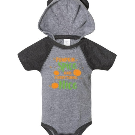 

Inktastic Pumpkin Spice And Everything Nice - Orange Green Gift Baby Boy or Baby Girl Bodysuit
