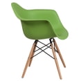 thumbnail image 5 of Pemberly Row Modern Series Plastic Chair With Wood Base In Navy, 5 of 6