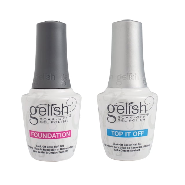 Gelish Dynamic Duo Soak Off Gel Esmalte de uñas - Base de base y sellador superior