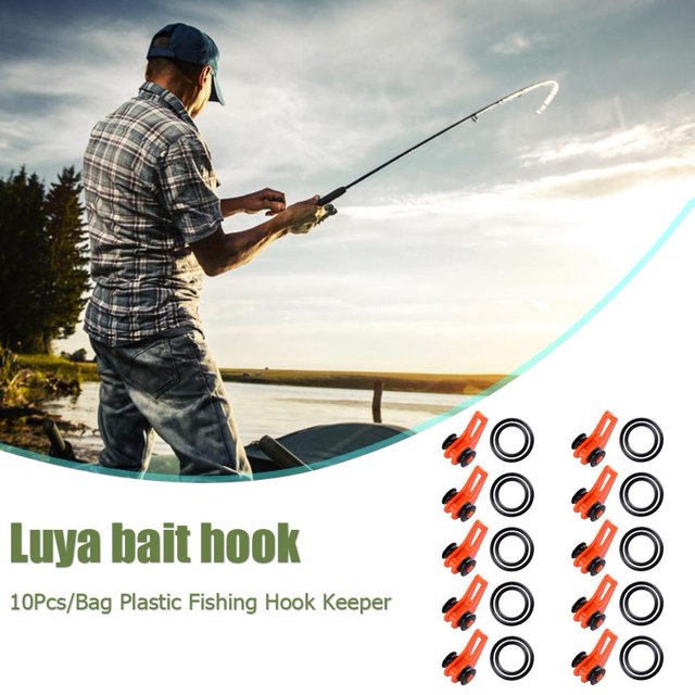 10 Uds soporte de gancho de pesca para caña de pescar cebo de pesca aparejos de pesca FLhrweasw Nuevo