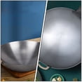 thumbnail image 3 of 1Pc Stainless Steel Single Handle Wok Practical Wok Kitchen Utensil (Grey), 3 of 8