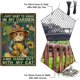 thumbnail image 4 of Carteles de metal Letrero de hojalata de gato rústico Letrero de metal Arte retro Decoración de pared Solo quiero trabajar en mi jardín y pasar el rato con mi gato Letreros de metal personalizados, 4 of 7