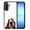 Basset Hound Dog, variant on WIRESTER Shockproof Soft Rubber Cover Case for Samsung Galaxy A17 5G 6.7" 2025, Black White Tuxedo Cat On Aero Blue Background