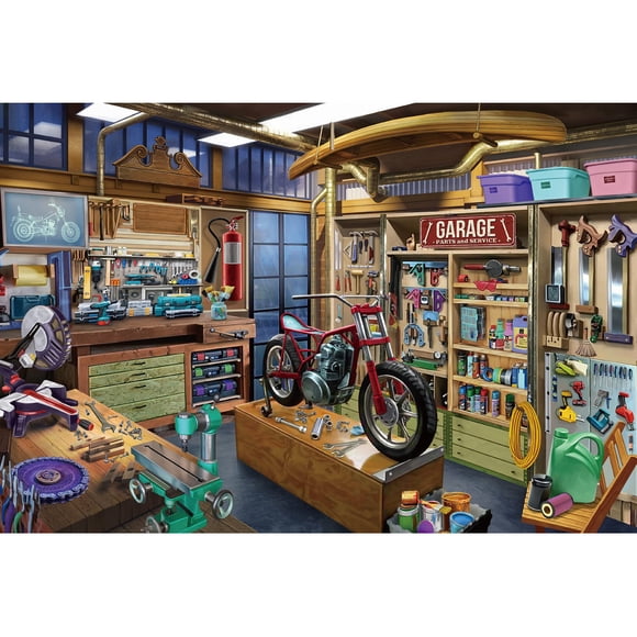 Rompecabezas Lavievert Garage 1000 piezas 75 x 50 cm
