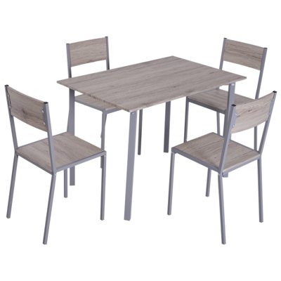 Buy Homcom 5 Piece Modern Compact Kitchen Dining Room Table And Chairs Set Online In Indonesia 917020408