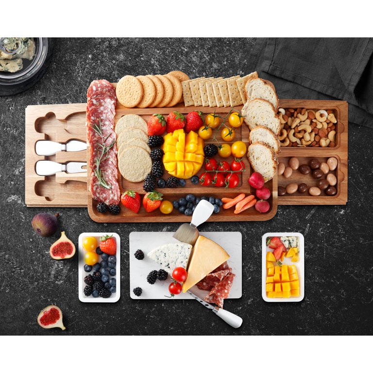 Premium Cheese Board Magnetic Charcuterie and Meat Board, Double