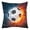 A, variant on Soccer Throw Pillow Cover 18"x18" - Fire and Water Stadium Design - Soccer Fan Cave Decor & 2026 Global Tournament Gear